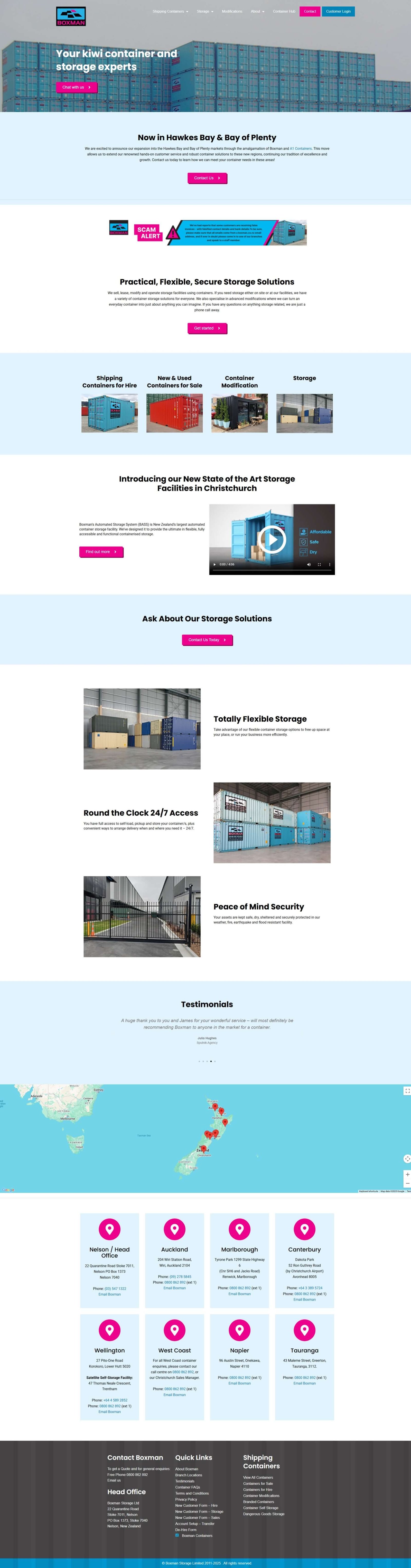 boxman.co.nz website screenshot